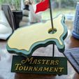 Masters Tournament golf trophy