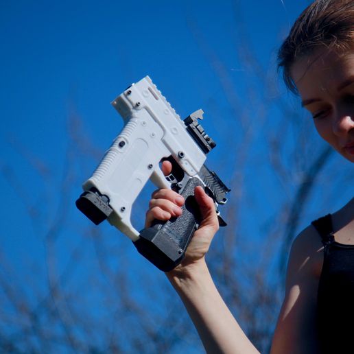 Hi-Capa Mag Holder and Rail system - 3D model önizlemesi