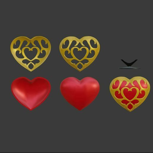 💜 Zelda Heart Container・ STL File for 3D printing・Cults