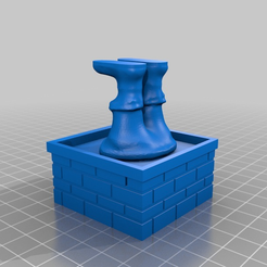 Santa_in_chmney2.png Archivo 3D gratis Papá Noel por una chimenea・Diseño de impresión 3D para descargar