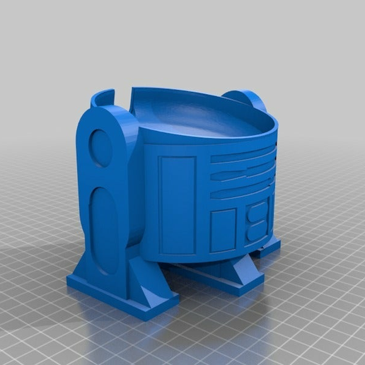 R2D2 Google Home Mini Upright 3D model