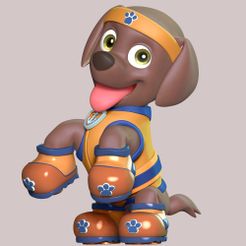 1_1.jpg 3D file Zuma Sports Uniform - Paw Patrol・3D print object to download