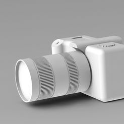 PHOTO_1.JPG 3D-Datei Spiegelreflexkamera Gehäuse+Objektiv kostenlos・3D-Drucker-Design zum herunterladen