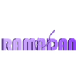 Model.obj Ramadan Karreem 3D Arabic Letters Decoration