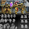 Preview_Heads.png Space Opera - Psytauran Elite Warriors (Modular Army builder)