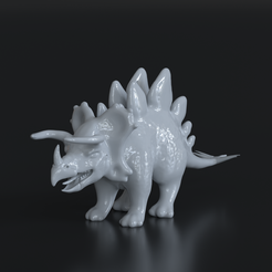 Dino.png Archivo STL Triceratopos・Plan de impresión en 3D para descargar