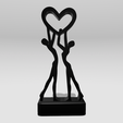 Shapr-Image-2024-03-22-201002.png Man Woman Love Sculpture, Love Statue, Couple holding heart above, Couple In Love, Home Decor, Valentine's Day, Wedding Anniversary