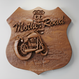 3.png Route 66 Mother Road Shield STL | 3D CNC File | Biker Wall Art & Man Cave Decor