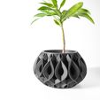 DSC04300.jpg The Viris Planter Pot with Drainage Tray & Stand Included: Modern and Unique Home Decor for Plants and Succulents  | STL File