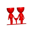 Familia_Rojo_1.png Бесплатный STL файл Macetas Florero ROBERT plant familia mama papa hijo - FAMILY FLOWERPOT VASE MOTHER DAD SON / DAUGHTER・Дизайн 3D-печати для загрузки