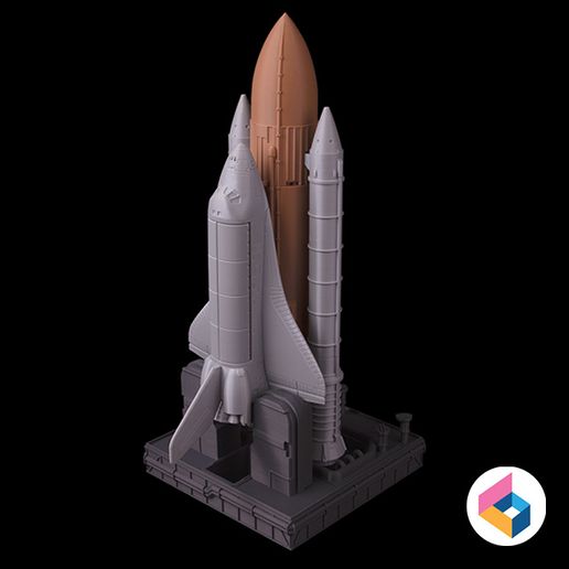 🛰 Space shuttle Rocket booster・文件用于STL 三维打印・Cults