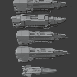Ships.png Télécharger fichier STL Collection de vaisseaux spatiaux Halo • Design imprimable en 3D, Techno7777