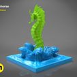 seahorse-color.449.jpg STL file Giant Sea Horse・3D printer design to download
