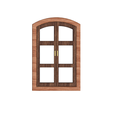 Window-1-1.png MINIATURE WINDOW 1:24 SCALE FOR DOLL HOUSE