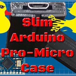 ALogo.jpg Free STL file Slim Arduino Pro Micro / Leonardo Case! "DuckDuino"・Object to download and to 3D print