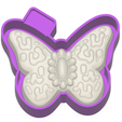 ink.png Turquoise Butterfly 3D Freshie STL Mold Housing P4245