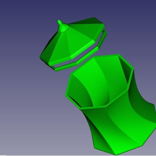 📦 octagon box・Free STL File for ・Cults