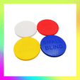 3.png Poker Chips - Dealer - Small Blind - Big Blind - All In - Poker - Replacement - file for 3D printing - STL 3D Model