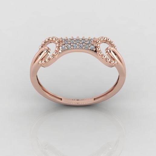 Women's Rings Diamond 3D model Ring For Women Jewelry Stone STL 3DM Printable Women Ring 3D model