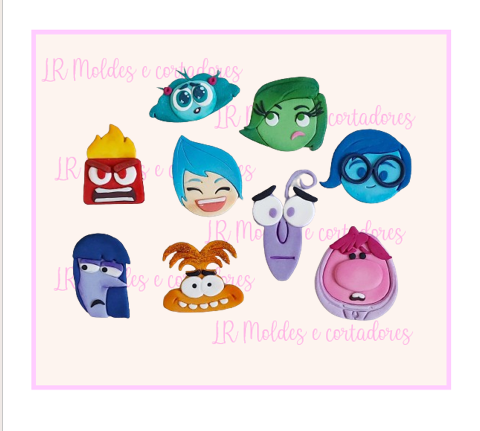 cortador kit divertidamente 2 com 9 personagens