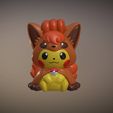 vulpixrojo_floonasif1.jpg STL file Pikachu disguised as vulpix・3D printing design to download