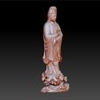 016guanyin5.jpg Guanyin bodhisattva Kwan-yin sculpture for cnc or 3d printer #016