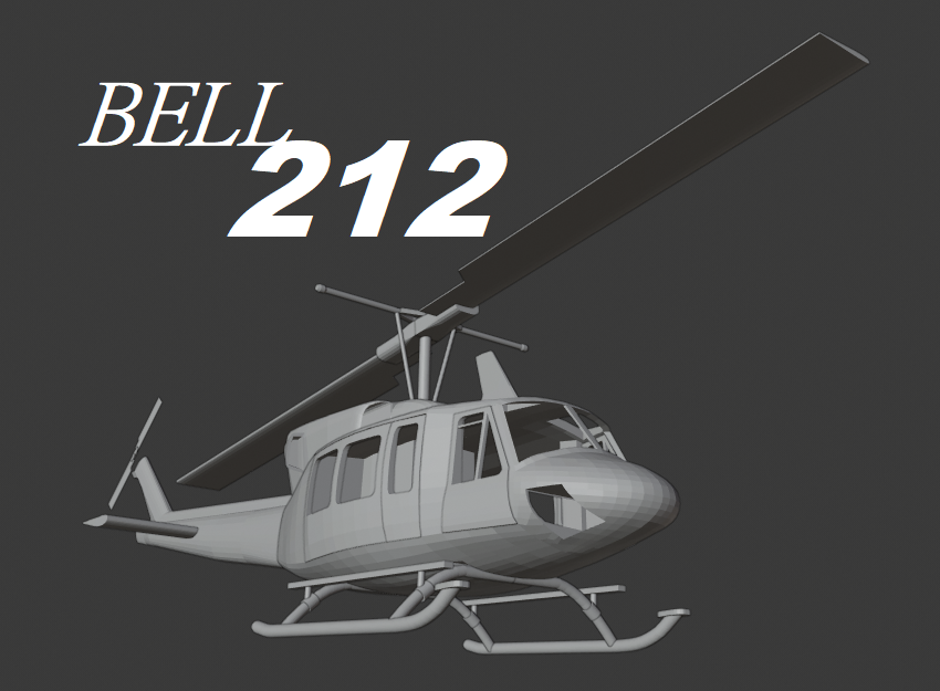 FOTO-BELL.png -Datei BELL 212 HUBSCHRAUBER herunterladen • 3D-druckbares Modell, cajon
