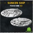 MMF-Sunken-Ship-10.jpg Sunken Ship  (Big Set) - Wargame Bases & Toppers