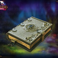 MagicTome_CardHolder_RENDER.jpg Wizard's Magic Tome Spell Card Holder - SUPPORT FREE!