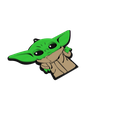 Grogu.png Porta-chaves Grogu