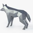 low poly wolf_View030005.jpg Low Poly Wolf