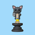 Cat-Chess-Knight1.png Cat Chess Piece - Knight