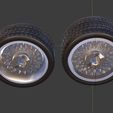 C1.JPG RWB BBS style Wheel and Tire FRONT and REAR for RC and diecast model  1/43 1/24 1/18