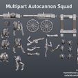 autocannon-poses.jpg Beastmen in Space! Multipart Autocannon Squad