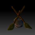 1.jpg Witchcraft standing brooms and cauldron