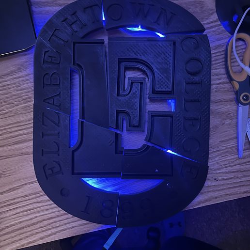 Elizabethtown College Logo 3D model