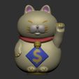 1.jpg Fortune cat coinbank and figurine