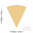 1-7_of_pie~4.25in-cm-inch-cookie.png Slice (1∕7) of Pie Cookie Cutter 4.25in / 10.8cm