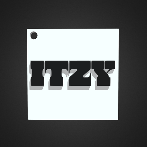 Keychain Itzy Frame 3D