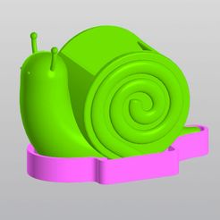 1.jpg 3D file Snail Planter・Design to download and 3D print