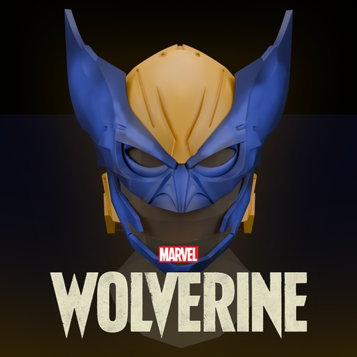 👁️ Wolverine Mask・ STL File for 3D printing・Cults
