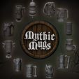 08.jpg Free STL file Mythic Mugs - Lion's Brew - Can Holder / Storage Container・3D printer model to download, ArsMoriendi3D
