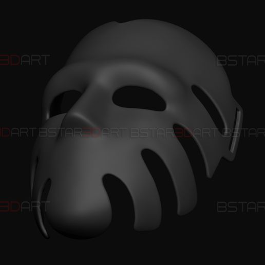 14.jpg Squid Game Mask - The Waiter No29 Mask - 3D print model