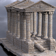 untitled.2325.png Stylised ancient stone low res Greek ruin Tall