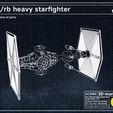 space_blueprint-lineart-overall-view-of-parts-tIE-rb-starship-starfighter-3demon.jpg TIE/rb Heavy Starfighter