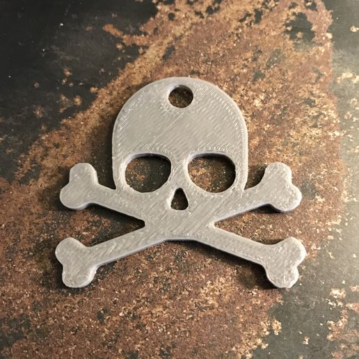 Skull keychain 3D model