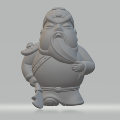1.png Fichier STL Guan Yu - Chibi modèle d'impression 3D・Objet pour impression 3D à télécharger