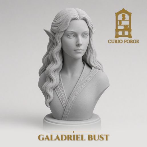 Galadriel Bust - Rings of Power Fan Art 3D Print