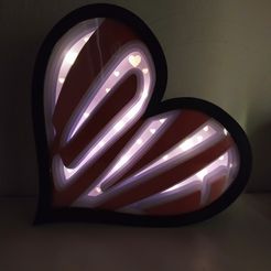 IMG_20230119_122559.jpg STL file Heart lightbox・3D printer design to download