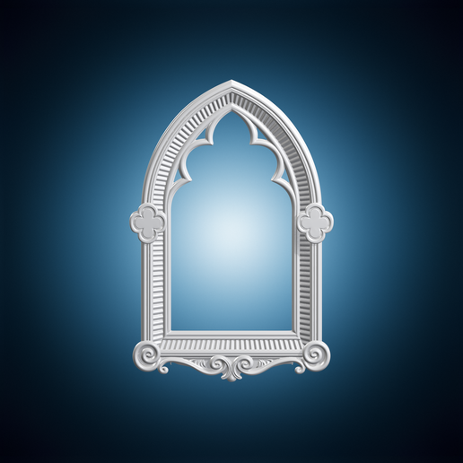 Moonlit Chapel Frame 3D Print Model